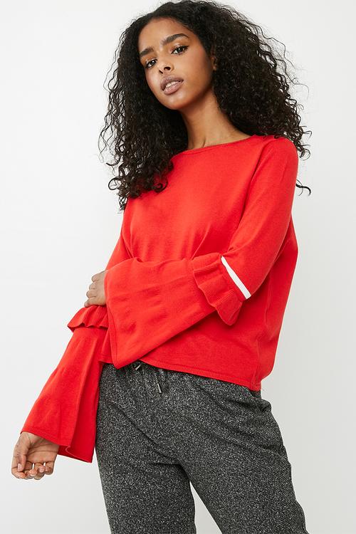 Ellen pullover knit - red
