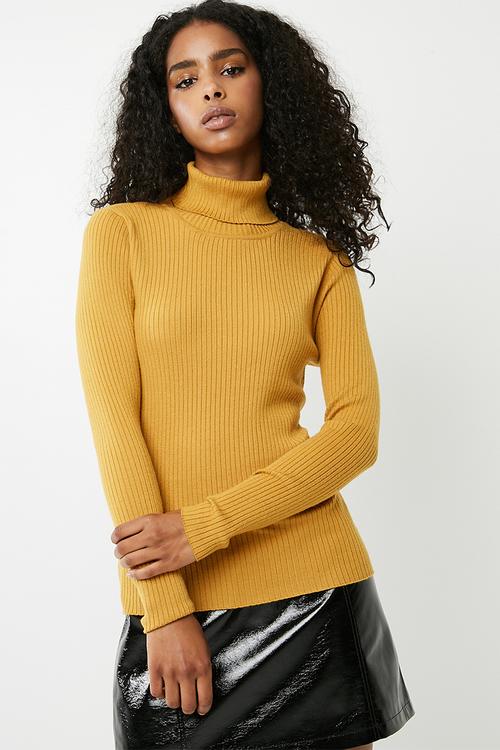 Hermosa rollneck knit - mustard