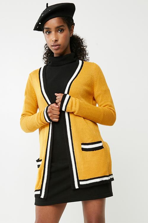 Lamasa open cardigan - mustard