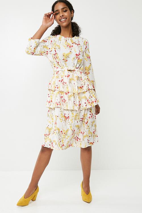 Breathe floral ruffle dress - multi