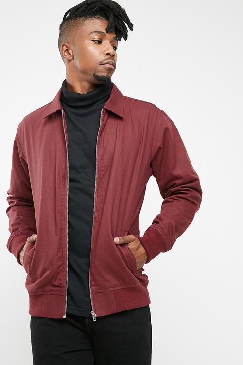 Harrington jacket - burgundy