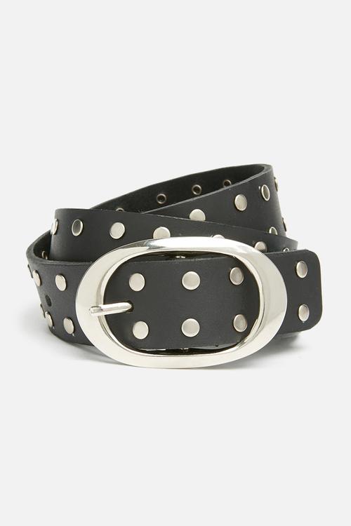Studded belt - black