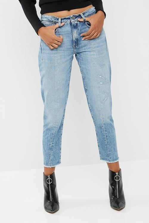Lanc 3D high straight jeans
