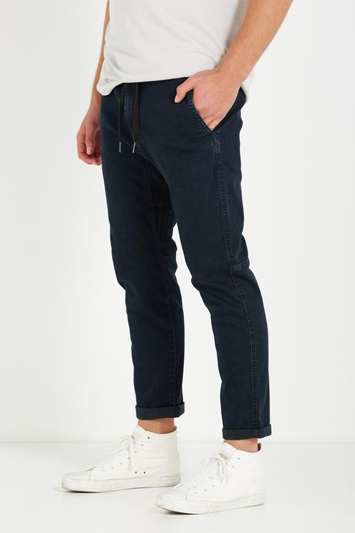 Denim roller pant