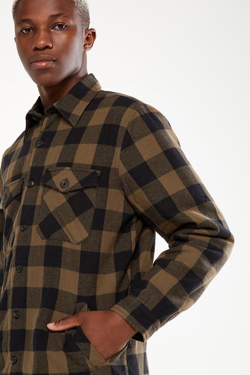 Flanno sherpa shacket