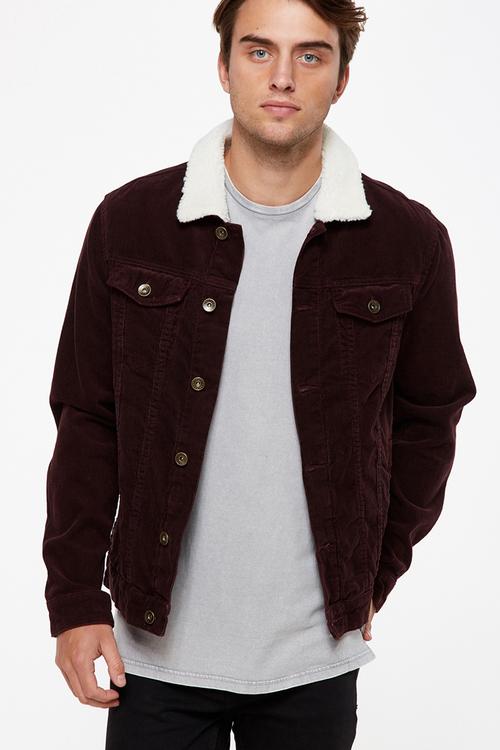 Sherpa collar rodeo jacket