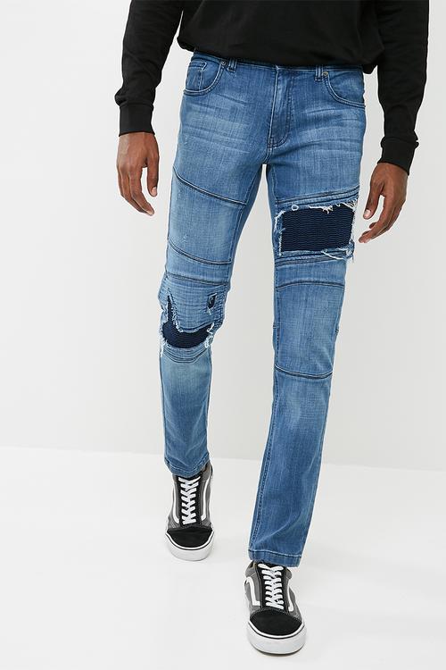 Jax skinny biker jeans - blue