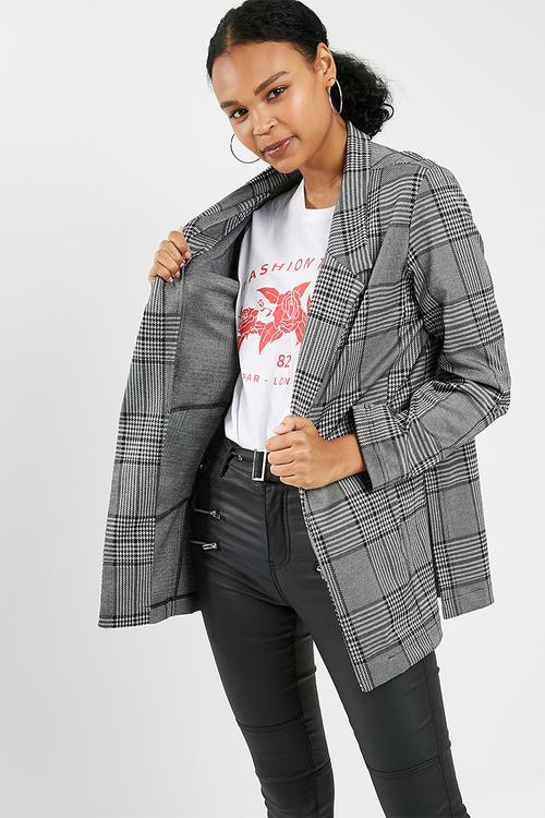 Unlined knit blazer
