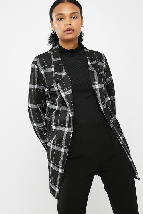Unlined knit blazer