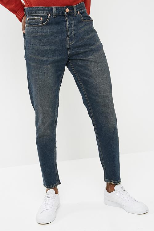 Vintage slim wash tapered jeans