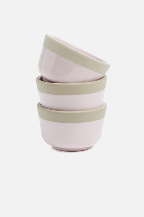 Brisk dip bowl set of 3 - pink