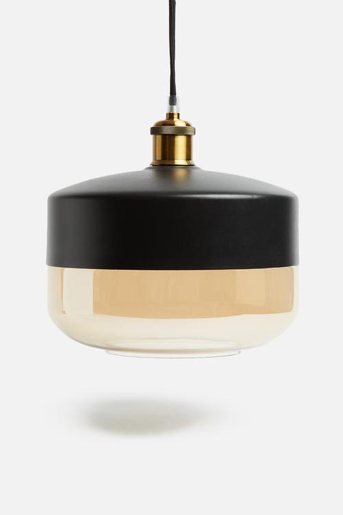 Duo plump pendant - black