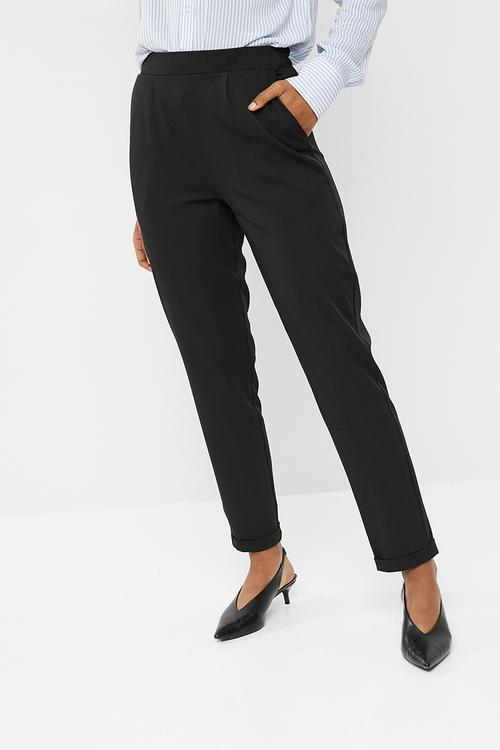 Black classic suit pants - black