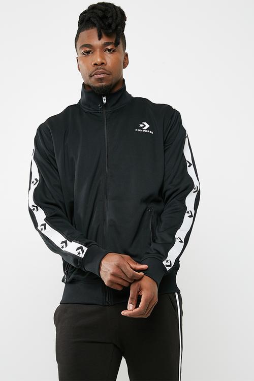 Star chevron track top - black 
