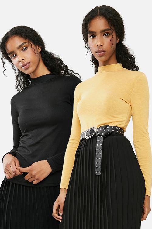 Turtle neck top - 2 pack - Multi