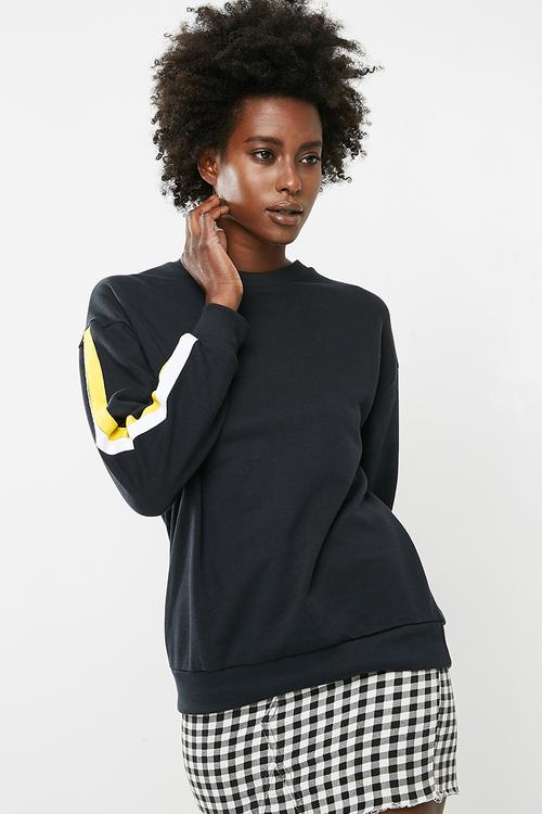 Long sleeve sweat  top - multi
