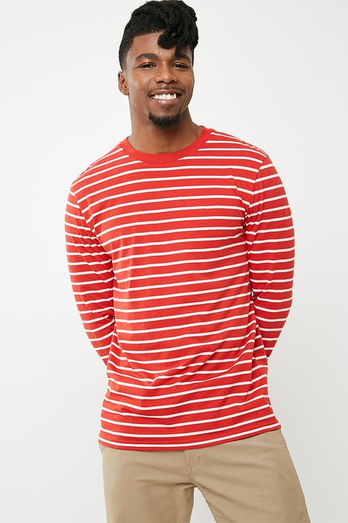 Stripe tee - red 