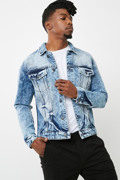 Rocker 206 denim trucker jacket - blue