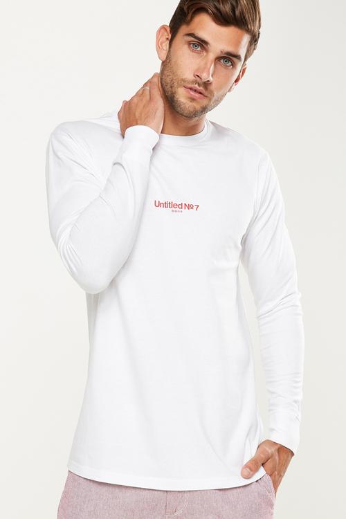 Tbar long sleeve - white