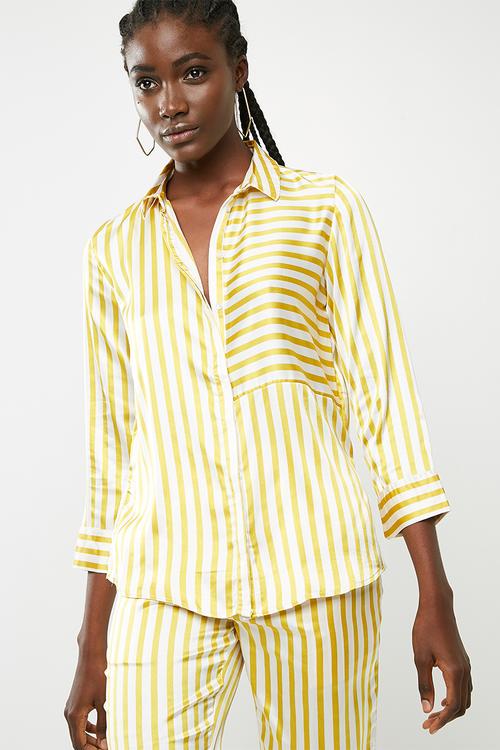 Jessica shirt - yellow & white