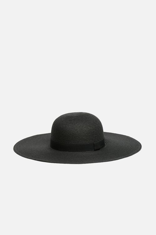 Novia straw hat - black