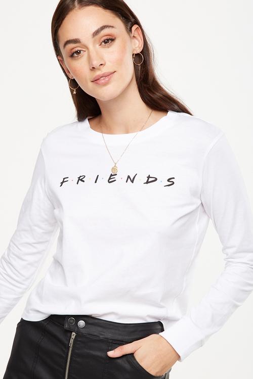 Tbar Tammy chopped graphic long sleeve tee - white 
