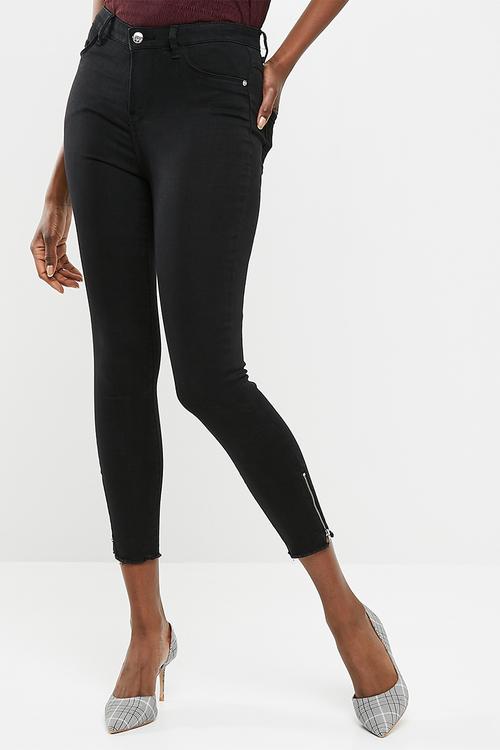 Skinny high jeans - black 