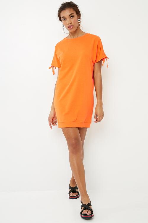 Lily sweat dress - orange