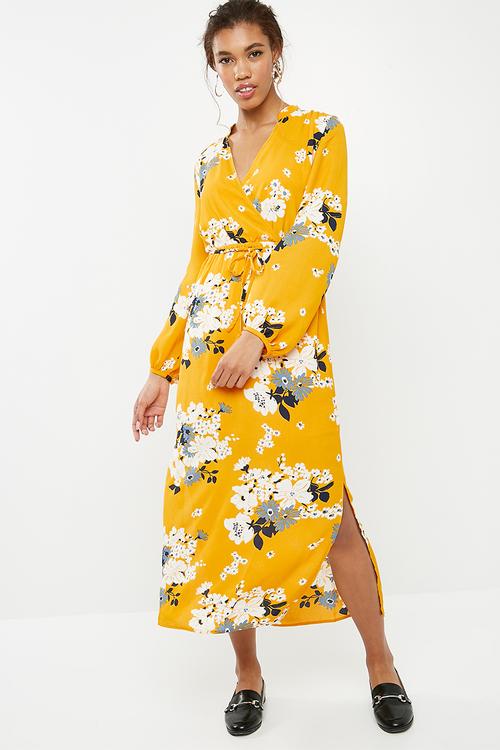 Mie long sleeve maxi dress- multi