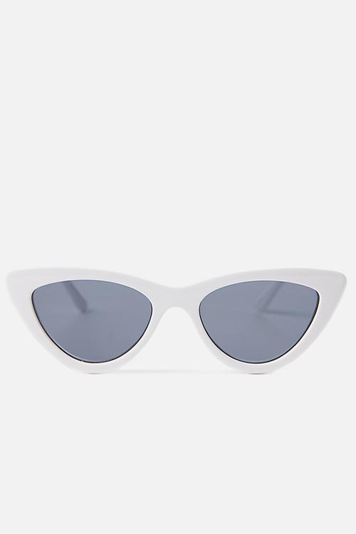Narrah short frame cateye - white 