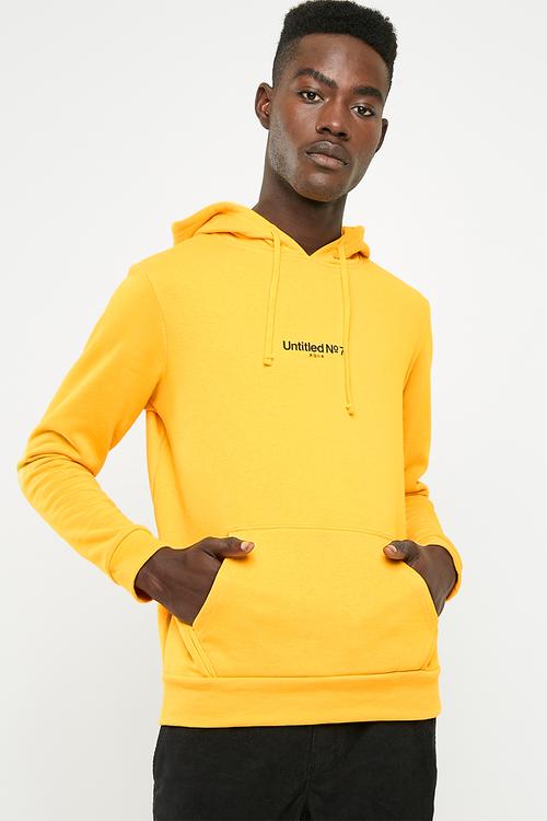 Fleece pullover untitled no.7 - yellow 