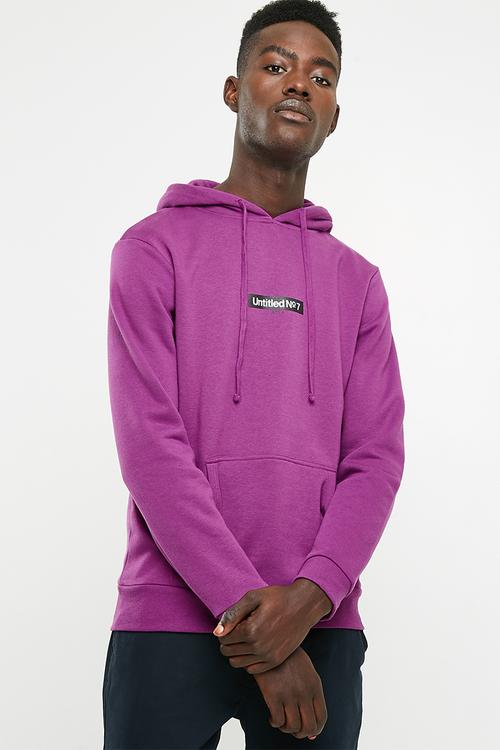 Fleece pullover untitled no.7 - purple 