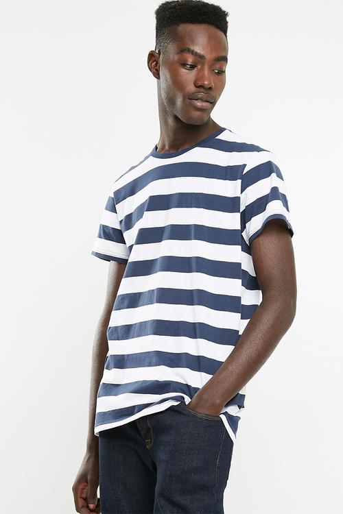 Tbar premium crew - navy & white 