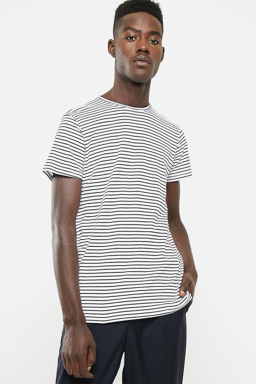 Tbar premium crew - white & black 