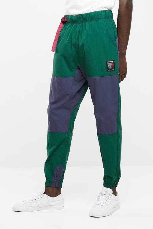 Atric track pant - green & navy 