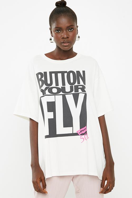 Slacker graphic tee - white 