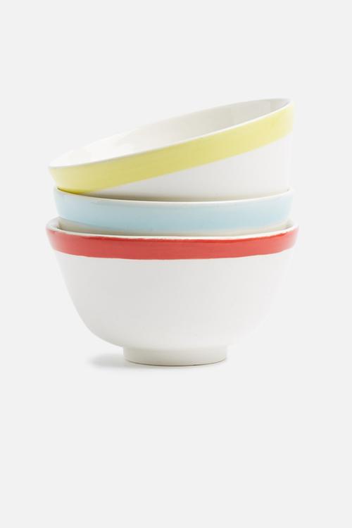 Super normal snack bowl set of 3 - red, blue & yellow