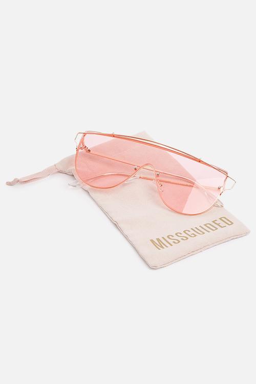 Visor sunglasses - rose gold 