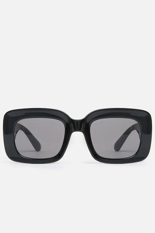 Round chunky sunglasses - black 