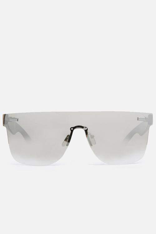 Flat bar mirror sunglassses - silver 