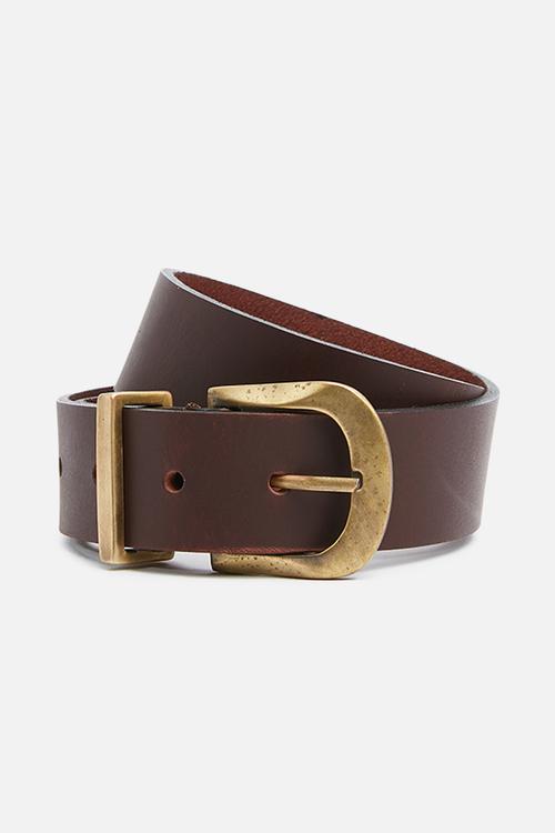 Nazley hip leather belt - brown