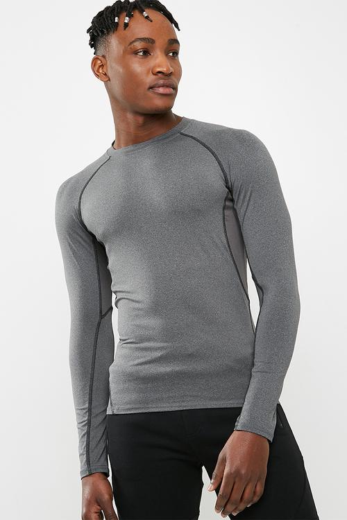 Poly stretch panel tee - grey 