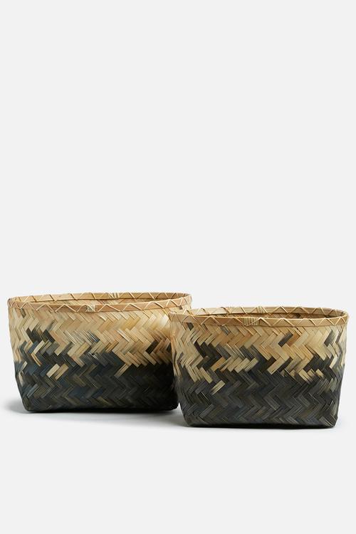 Ombre basket set - grey