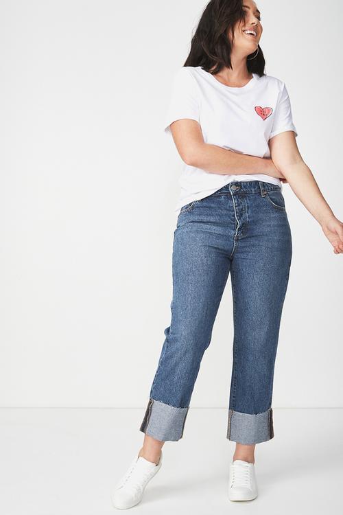 Baggy boyfriend jean - blue