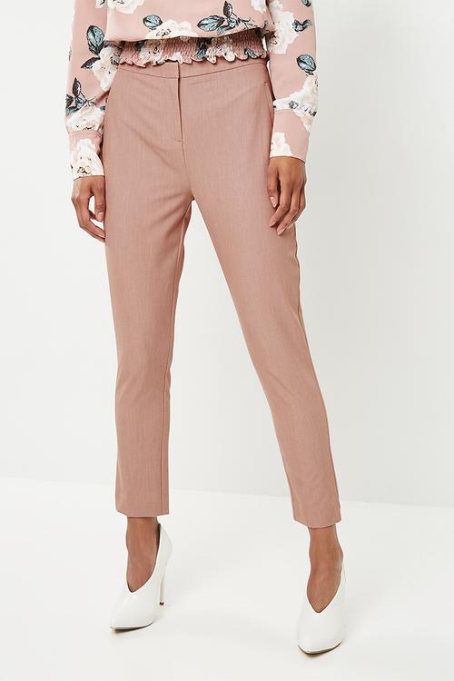Marl naples slim leg trousers - pink 