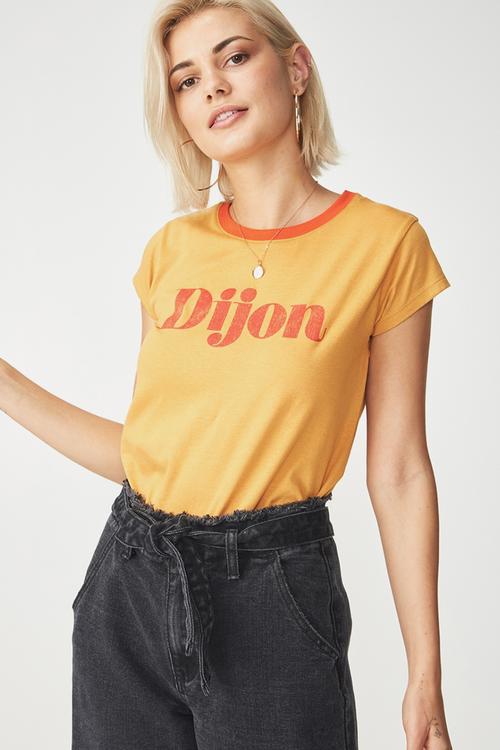 Tbar friends graphic tee - yellow
