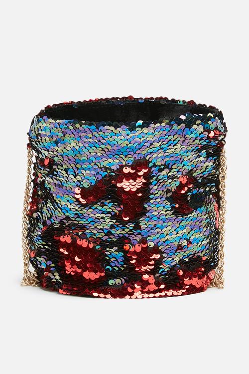 Sequin cross body bag - multi