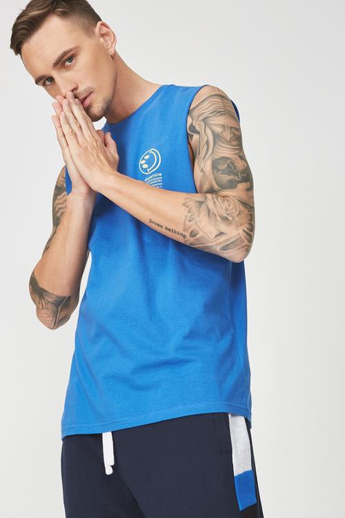 Tbar muscle tee - blue 