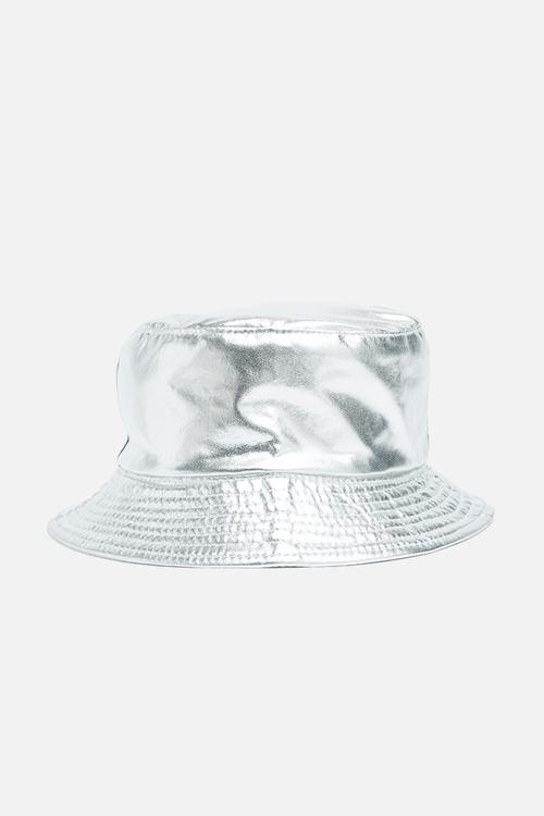 Bucket hat fabric - silver