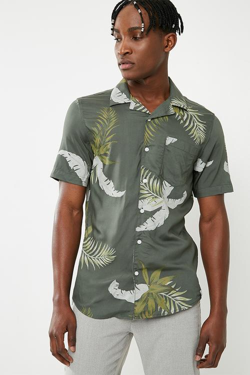 Resort short sleeve shirt - green
